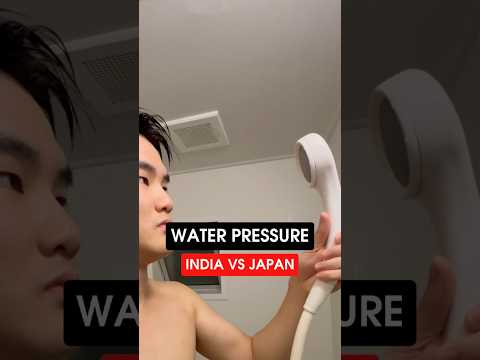 Water Pressure: India vs Japan #taraandharu #couple #japanese #indianinjapan #funny #comedy