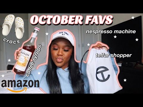 OCTOBER FAVS! / Amazon Favorites 2021 Home (monin coffee syrups, small green telfar, crocs, +more)