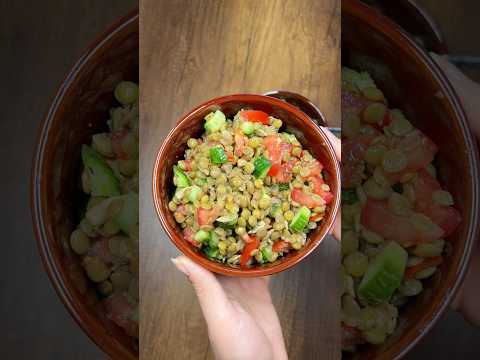 Lentil salad | Diet | weight loss | idea | Rich iron protein 🥗 #weightlossdiet #recipe #lentilsoup