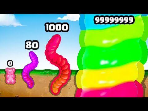 Growing a Gummy Worm to MAX LEVEL