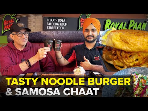 Royal Paan TASTY Noodle Burger Oakville | Dosa, Samosa Chaat, Pani Puri | 🇮🇳 Street Food IN