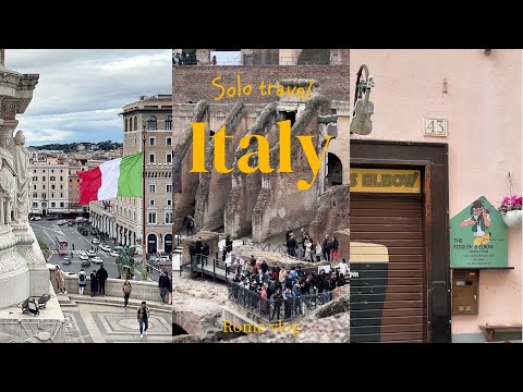 vlog｜イタリア旅行 「ローマ1人旅 」🐈‍⬛｜観光スポット巡り