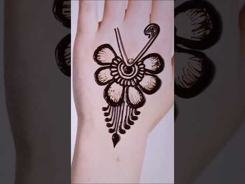 Easy safety 🧷 mehndi design trick #mehndi #youtubeshorts #shorts #trending #viralvideo