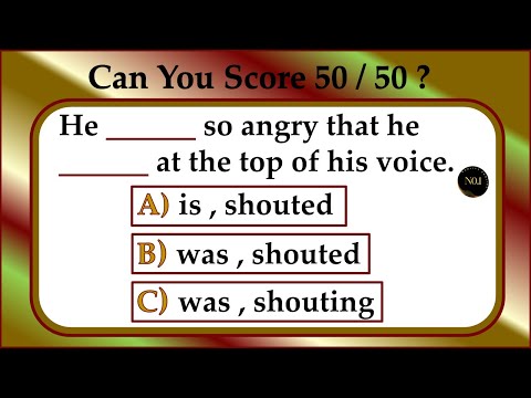 50 Quiz - Can You Pass this test | Test Your English Level With This Test | No.1 Quality English