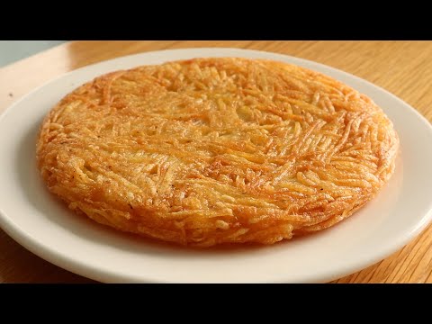 Only 1 ingredient & Just grate potatoes | Rosti Potatoes Recipe | Super crispy potato recipe