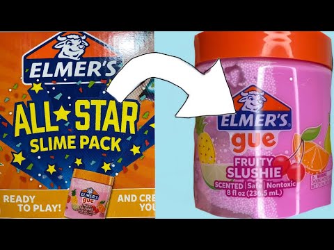 Testing Elmers Gue from All Star Slime Pack. Satisfying ASMR(long version)