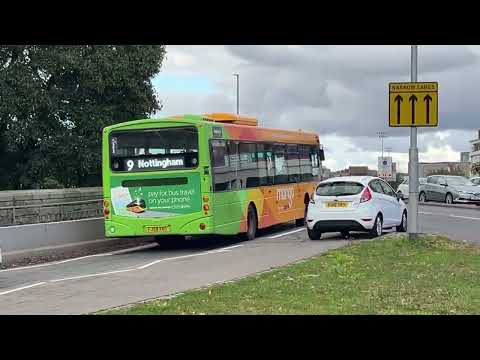 Buses at Trent Bridge, Nottingham - Thursday 3rd October 2024