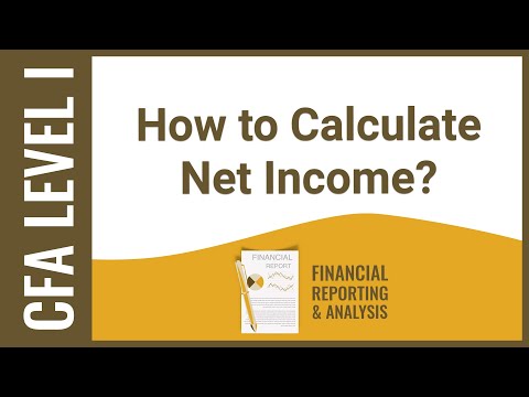 CFA Level I FRA - How to Calculate Net Income