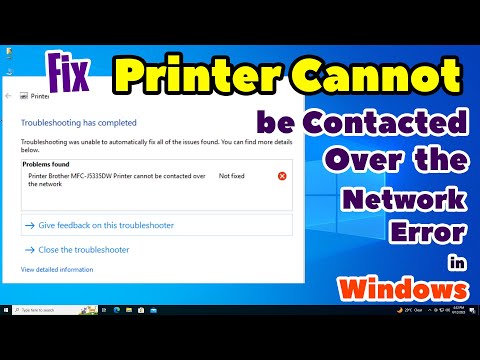 How to Fix Printer Cannot be Contacted Over the Network Error in Windows