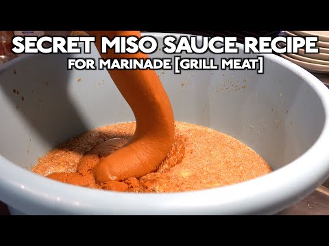 Secret Miso sauce recipe for marinade! [Grill meat]