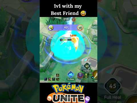 1v1 with my best friend 😅|| Pokemon unite