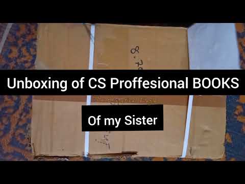 Unboxing CS Proffesional books by Sakshi Sharma (my sis) || Dream of CS Aspirants || Motivation