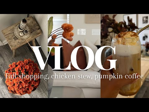 Amazon fall decor finds, making chicken stew, iced pumpkin spice, home decor haul…