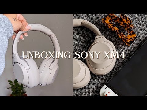 UNBOXING + FIRST IMPRESSIONS: Sony WH1000XM4 (aesthetic tiktok headphones) 🎧