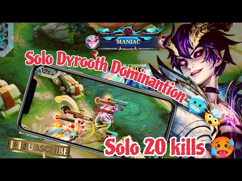 Dyrooth Overpowered Gameplay🥵🥵🥶🥶 #mobilelegends #mlbb #gaming #trending