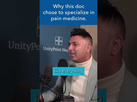 Why this doc chose to specialize in pain medicine #shorts