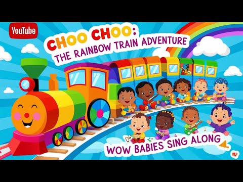 Choo Choo|| The Rainbow Train Adventure|| Wow Babies Sing Along|#kidssongs