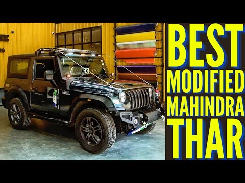 MODIFIED THAR- MAHINDRA THAR MODIFIED- 7 LAKH RUPEES MODIFICATION ON  MAHINDRA THAR- +91 99669 97257