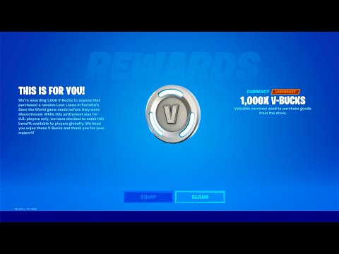 CLAIM YOUR 1,000 V-BUCK REWARD in FORTNITE!