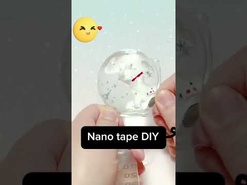 DIY Nano  tape spaceship Ball||#Shorts#nanotapecraft