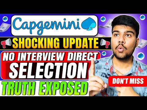 🚨Alert: Capgemini Sends Selection Mails Without Interviews! MUST WATCH😱