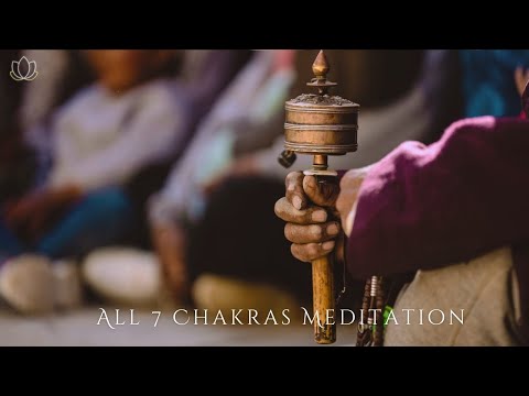 ♫ 乾淨無廣告 ♫ 七脈輪淨化冥想聲音浴. 靈修正念缽音 All 7 Chakras Meditation bliss calming Sound Bath - Yoga - Healing