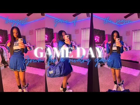 DAY IN THE LIFE OF A CHEERLEADER EDITION | Varsity Freshman Year + Rivalry Game