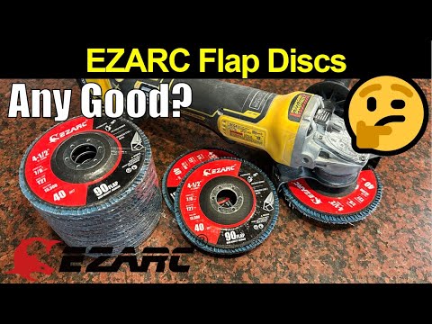 Durable Flap Discs for Sanding Steel 12-Pack by EZARC