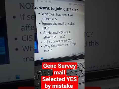 Cognizant Genc Survey mail