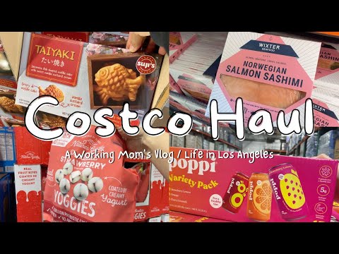 Costco grocery shopping & restocking | poppi sodas, taiyaki, salmon sashimi