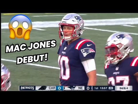 Mac Jones Preseason ‘DEBUT’ Vs Panthers 🔥 Panthers Vs Patriots Preseason highlights