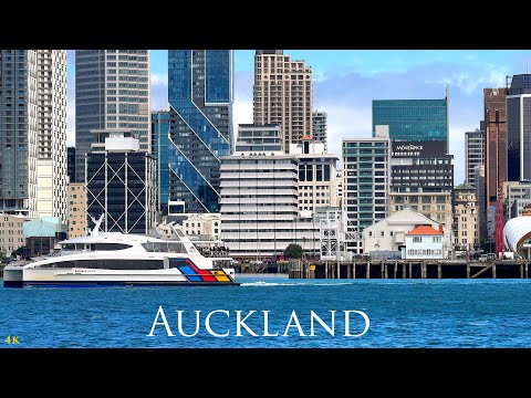 Ferry Trip From Auckland Downtown To Devonport 2024 4K | Auckland CBD | New Zealand Walking Tour 4K