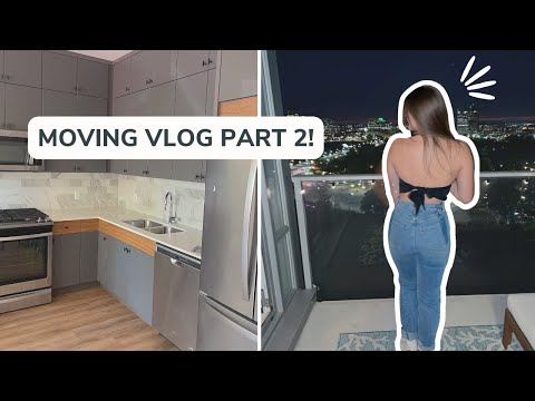 MOVING VLOG! | Empty Apartment Tour, Unpacking + Lots of Organizing