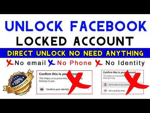 how to unlock facebook account without id proof 2022 confirm identity email phone number