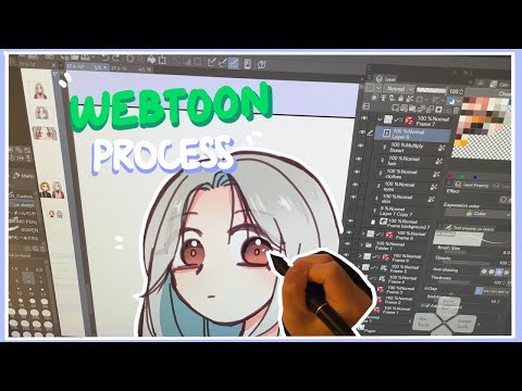 WEBTOON drawing process (7) | CLIP STUDIO PAINT timelapse ♡