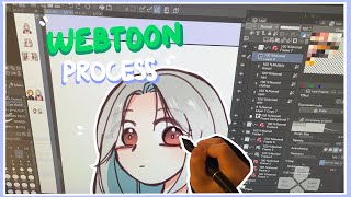 WEBTOON drawing process (7) | CLIP STUDIO PAINT timelapse ♡