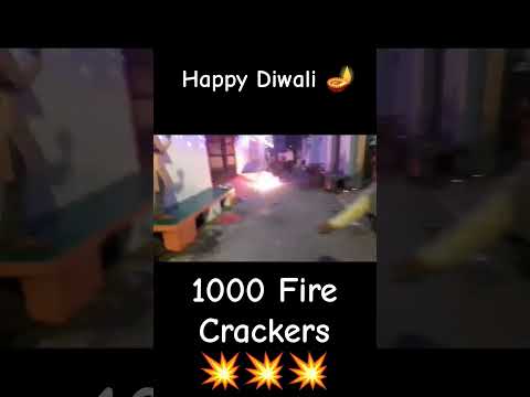 Happy Diwali 1000 fire Crackers 💥#diwali #firecracker #happydiwali