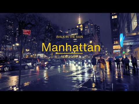 Rainy Manhattan Walk: Exploring Times Square in the Rain  #newyorkcity #timessquare #djiosmopocket