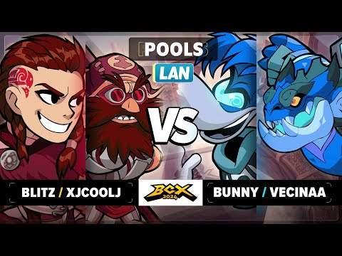 Bunny & Vecinaa vs Blitz & xJcoolJ - Pools - Brawlhalla World Championship 2024 - LAN 2v2