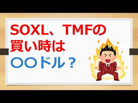 SOXL、TMFの買い時は、〇〇ドル？　【有村ポウの資産運用】241113