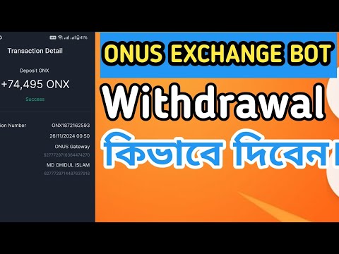 ONUS ONX Live Withdraw Onus Exchange || Onus Tap Tap Withdraw Listing Update