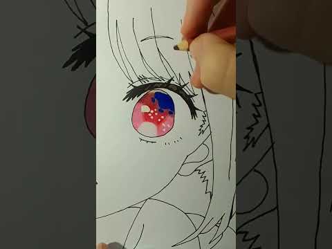 Drawing Arima Kana ❤💛 | from Oshi no Ko #drawinganime #arimakana #oshinoko