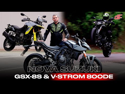 TESTEI AS NOVAS SUZUKI GSX-8S E V-STROM 800DE 2024 | REVIEW COMPLETO