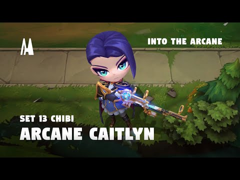 CHIBI ARCANE CAITLYN | FINISHER, BOOM, EMOTES | TFT SET 13