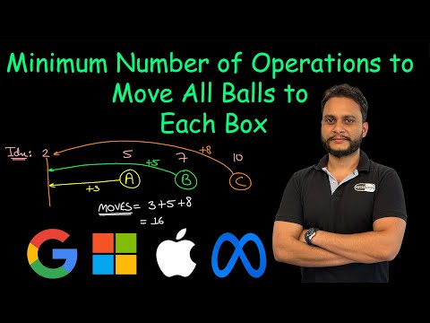 Minimum Number of Operations to Move All Balls to Each Box | Leetcode 1769