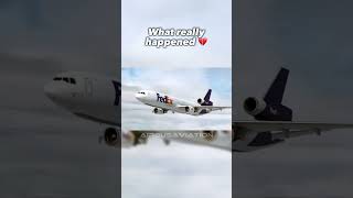 FedEx 🇺🇸 flight 80 - What was supposed to happen 💔 - #avgeeks #pilot #aviation #flight #planes