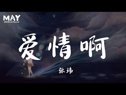 爱情啊 张玮  ( 高音质 无杂音 电视剧 夜空中最闪亮的星 插曲 主演: 黄子韬 吴倩 牛骏峰 曹曦月 ) 【 相爱的人结局那么遗憾  】 动态歌词lyrics