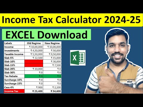 Income Tax Calculator 2024-25 Excel Download [FREE] | Income Tax Calculation