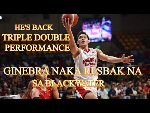 GINEBRA RUMESBAK  NA SA BLACKWATER BOSSING SCOTTIE THOMPSON BIG GAME TRIPLE DOUBLE PERFORMANCE