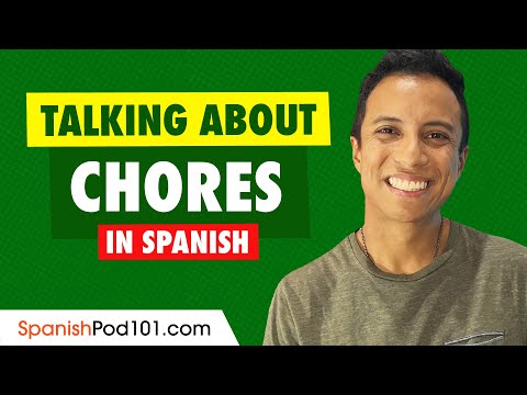 Talking About Chores in the House | Spanish Vocabulary